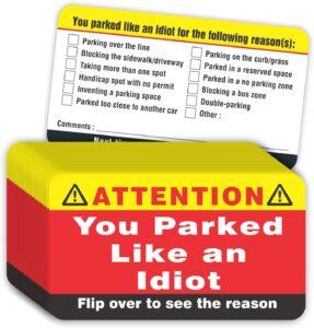 Read more about the article PARTH iMPEX “You Parked Like an Idiot” Business Cards: The Ultimate Funny Gift for Bad Parkers